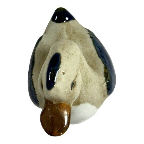 Tonala Hand Painted Small Vintage Duck Figurine 2" Miniature Collectible Mini - Picture 7 of 7